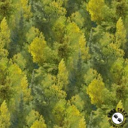 P&B Textiles Autumn Retreat Tree Texture Green P&B Textiles Autumn Retreat Tree Texture Green