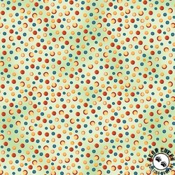 Benartex Farm Feathered Folk Dots Green Benartex Farm Feathered Folk Dots Green