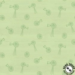 Riley Blake Designs Spring Barn Quilts Windmills Green Riley Blake Designs Spring Barn Quilts Windmills Green