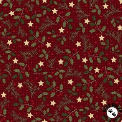 Maywood Studio Holly Jolly Flannel Holly Red
