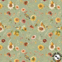 Riley Blake Designs Sunflower Whispers Prairie Green Riley Blake Designs Sunflower Whispers Prairie Green