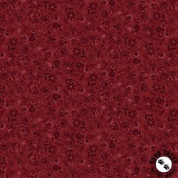 Henry Glass Love Bugs Tonal Allover Red
