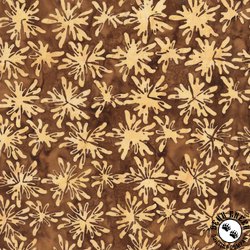 Anthology Fabrics Chai Batik Blooms Mocha