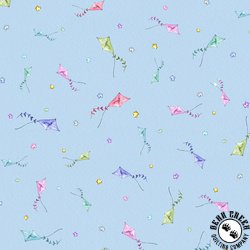 P&B Textiles Whiskerville Kite Toss Blue