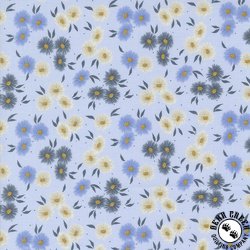 Moda Seaglass Summer Beach Asters Dappled Blue Moda Seaglass Summer Beach Asters Dappled Blue