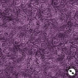 QT Fabrics Enchanted Forest Filigree Blender Grape