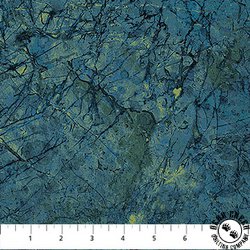 Northcott Autumn Woodland Naturescapes Marble Blue