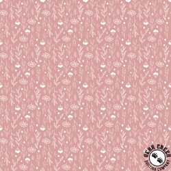 Riley Blake Evening on the Prairie Silhouette Floral Pink