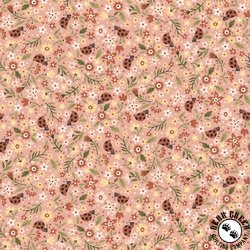 Henry Glass Love Bugs Calico Light Pink