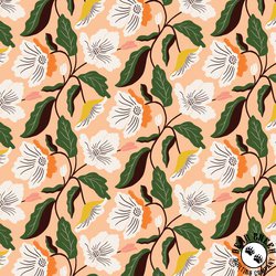 Cloud9 Fabrics Honey Garden Irises Peach Cloud9 Fabrics Honey Garden Irises Peach