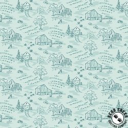 Andover Fabrics Heartland Little Toile Cloud