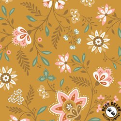 Cloud9 Fabrics Vintage Charm Aurelia Gold/Multi Cloud9 Fabrics Vintage Charm Aurelia Gold/Multi