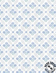 Wilmington Prints Morning Blooms Floral Grid Cream/Multi Wilmington Prints Morning Blooms Floral Grid Cream/Multi