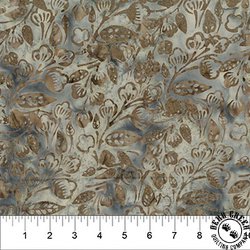 Northcott Banyan Batiks Dandelion Wishes Crabapple Mocha