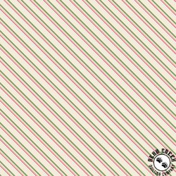 Andover Fabrics Joy Candy Cane Snow