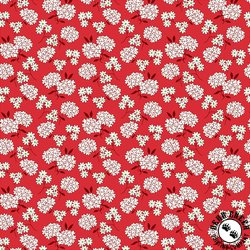 Windham Fabrics Garden Party Sweetheart Bouquet Red