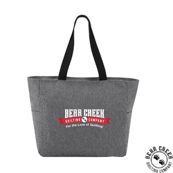 Port Authority Essential Zip Tote - HEATHER GREY Port Authority Essential Zip Tote - HEATHER GREY