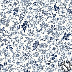 Maywood Studio Kimberbell Star Spangled Beauty Toile Navy