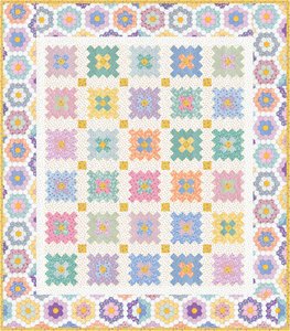 Almost a Flower Garden Quilt Pattern