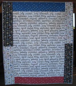 Calendar Quilt by Bear Creek Quilting Company for Ampersand Design Studio