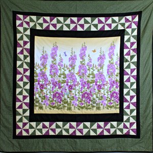 Field of Hollyhocks by Bear Creek Quilting Company