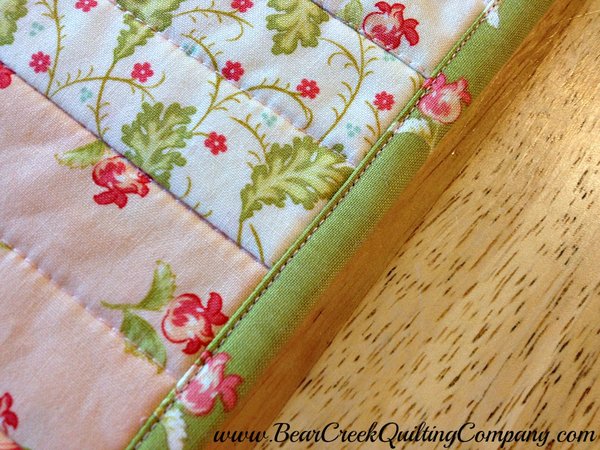 Honeysweet Table Topper binding