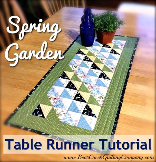 Spring Garden Table Runner Tutorial