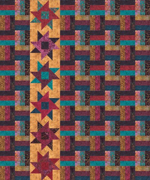 Tonga Boysenberry Quilt Pattern by Timeless Treasures