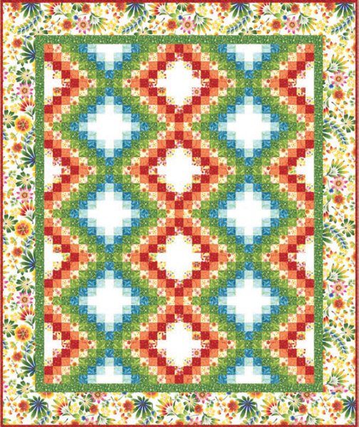 Happy Garden Quilt Pattern by Kona Bay Fabrics