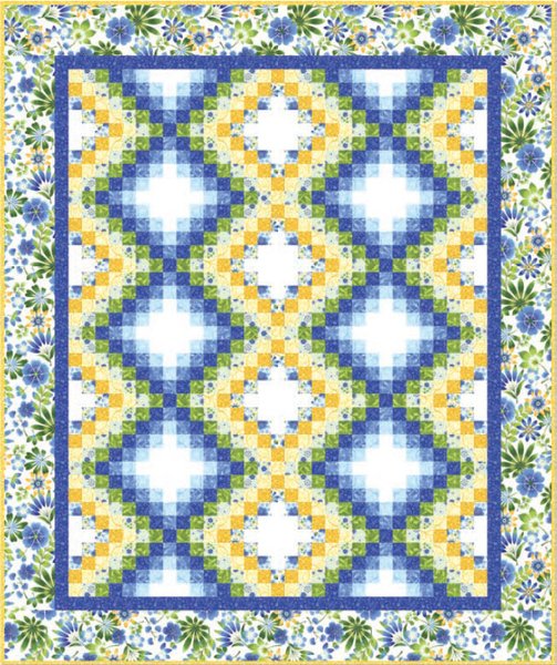 Happy Garden Quilt Pattern by Kona Bay Fabrics