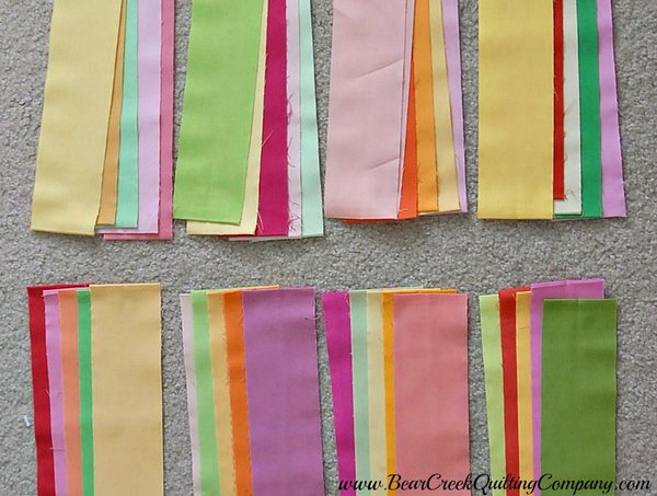 Rainbow Rail Fence Free Quilt Pattern