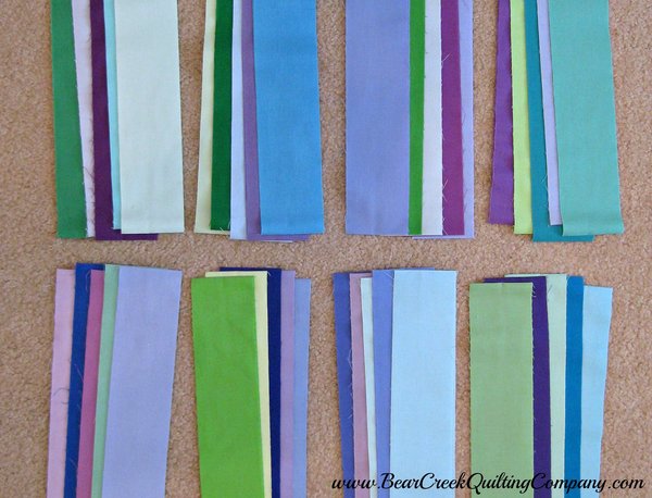 Rainbow Rail Fence Free Quilt Pattern