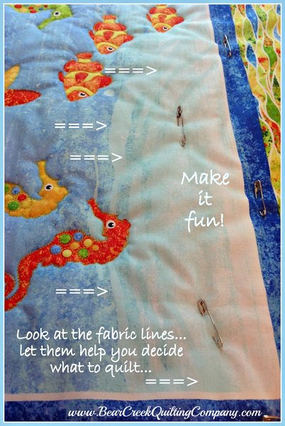 Fish of Every Kind Free Motion Quilting – Faith and Fabric