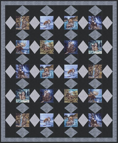 Into The Wild Free Quilt Pattern by Robert Kaufman Fabrics