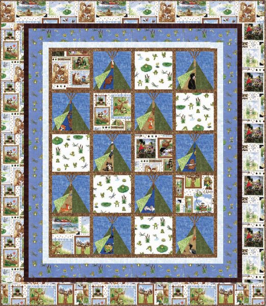 The Great Outdoors Free Quilt Pattern by Hoffman Fabrics
