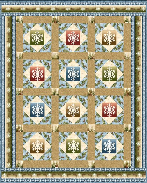 Snowflake Wonder Free Quilt Pattern by Maywood Studio