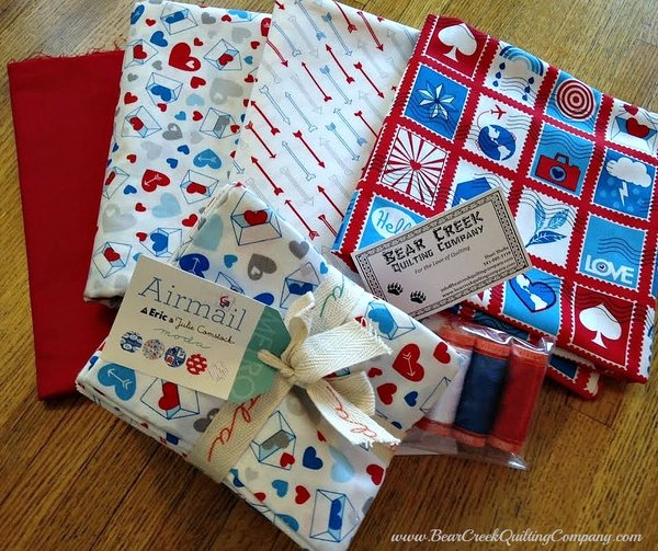 Airmail Envelope Quilt Tutorial