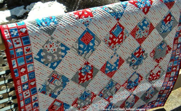 Airmail Envelope Quilt Tutorial