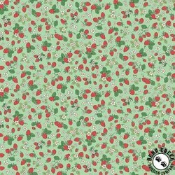 Andover Fabrics Afternoon Tea Strawberry Fizz Green