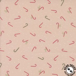 Moda Purrfect Christmas Candy Canes Bubblegum