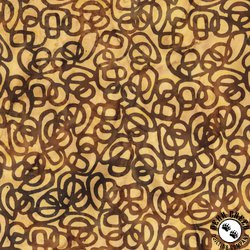 Anthology Fabrics Chai Batik Interlinked Chai