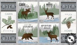 Wilmington Prints Timberland Trails Panel Wilmington Prints Timberland Trails Panel
