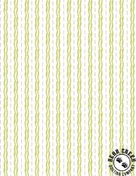 Wilmington Prints Patch of Sunshine Stripe Green