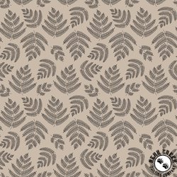 Clothworks Forest Ferns Fronds Khaki