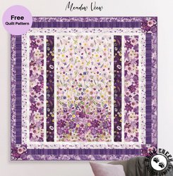 Potpourri Meadow View Free Quilt Pattern