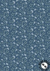 Lewis and Irene Fabrics The Water Gardens Wild Harmony Navy Blue