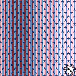 Andover Fabrics Tradition Stars and Stripes Blue