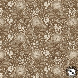 P&B Textiles Elizabeth 108 Inch Wide Backing Fabric Jacobean Allover Brown