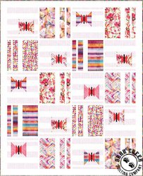 Fluttering By - Fluttering Wishes Pink Free Quilt Pattern