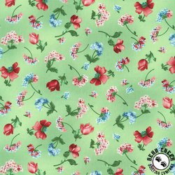 Robert Kaufman Fabrics Flowerhouse Softly Tossed Flowers Sprig